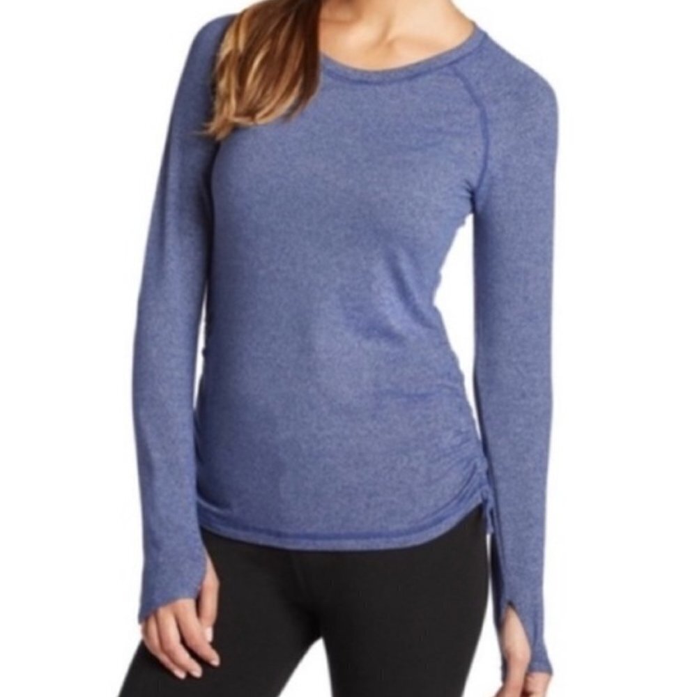 Lucy Tech‎ Dashing Stripes Long Sleeve Top Thumb Hole Activewear